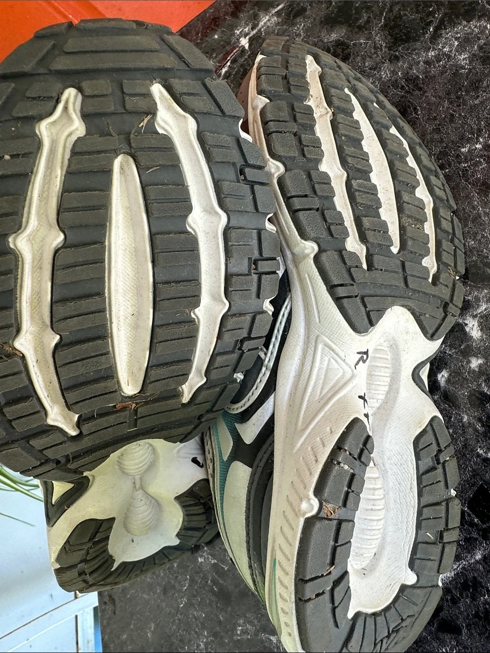 Avia Women's Gray and Teal Athletic Sneakers - Mesh Running Shoes